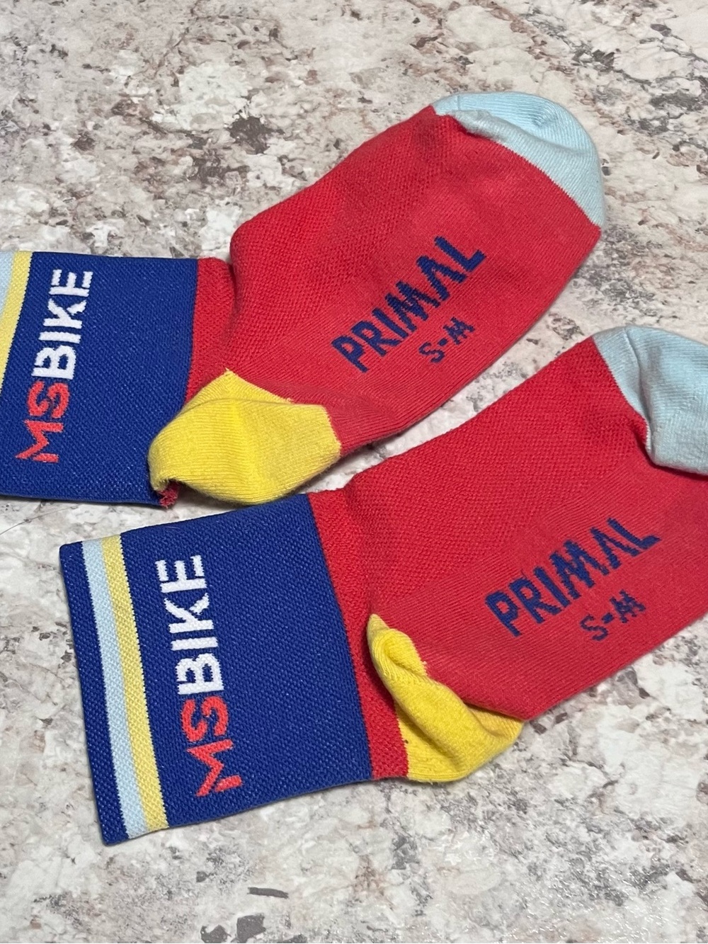 PRIMAL - MSBIKE Red Performance Cycling Socks